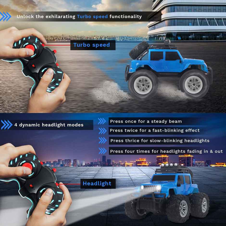 Frendo Off Roader Monster Rc Car - Jee Blue