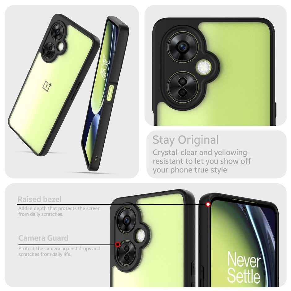 Kapaver Oneplus Nord Ce 3 Lite 5g Back Cover Case | Hybrid - Clear