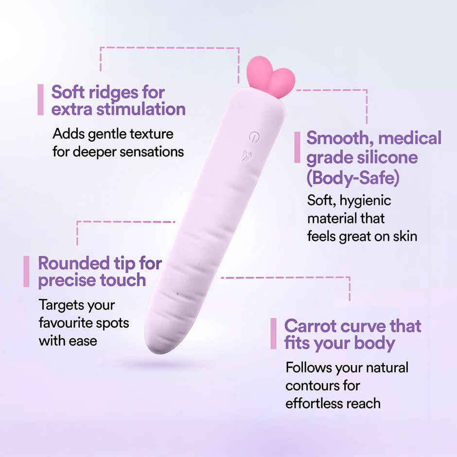 Bold Care Thrill Dual-sensation Massager | Heat + Thrust Mode | Humanlike 10 Patterns