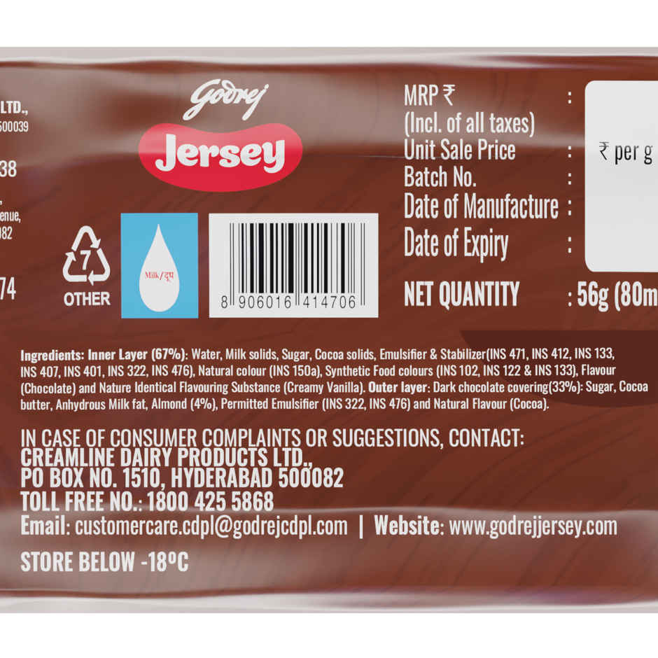 Godrej Jersey Select Belgian Chocolate Ice Cream