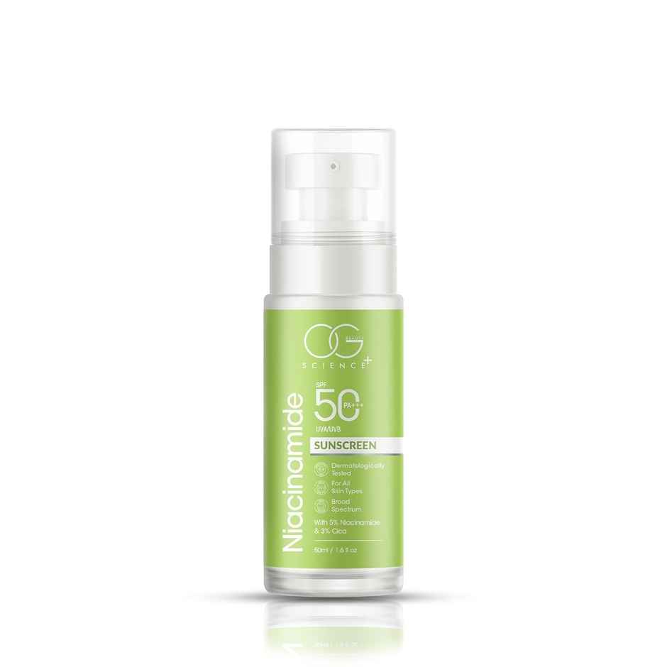 OG BEAUTY Science SPF 50 PA+++ Sunscreen With Niacinamide & Cica - Broad Spectrum