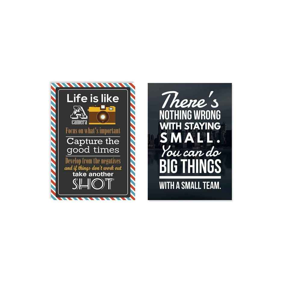Paper Plane Design Wall Posters For Office Decor | Set of 10 | Size | 12 Inch x 18 Inch | D33