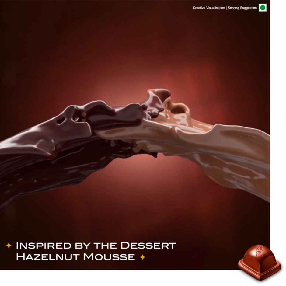Fabelle Hazelnut Mousse Centre Filled Handcrafted bar