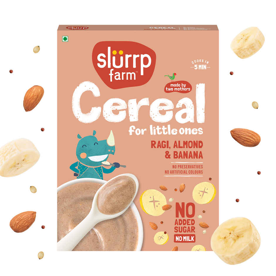 Slurrp Farm Cereal for Little ones | Ragi, Almond and Banana