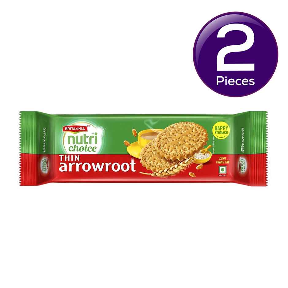 Britannia Nutrichoice Thin Arrowroot Flavoured Biscuits | Combo