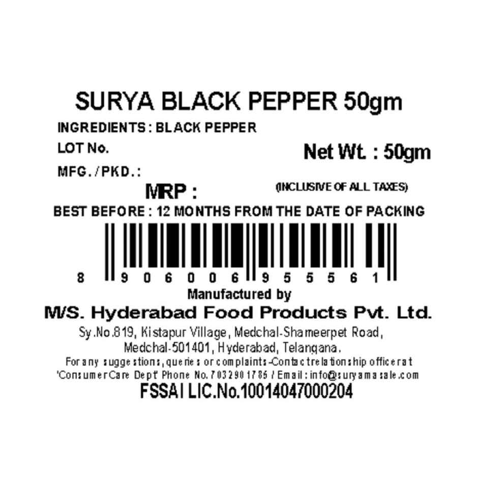 Surya Black Pepper Whole