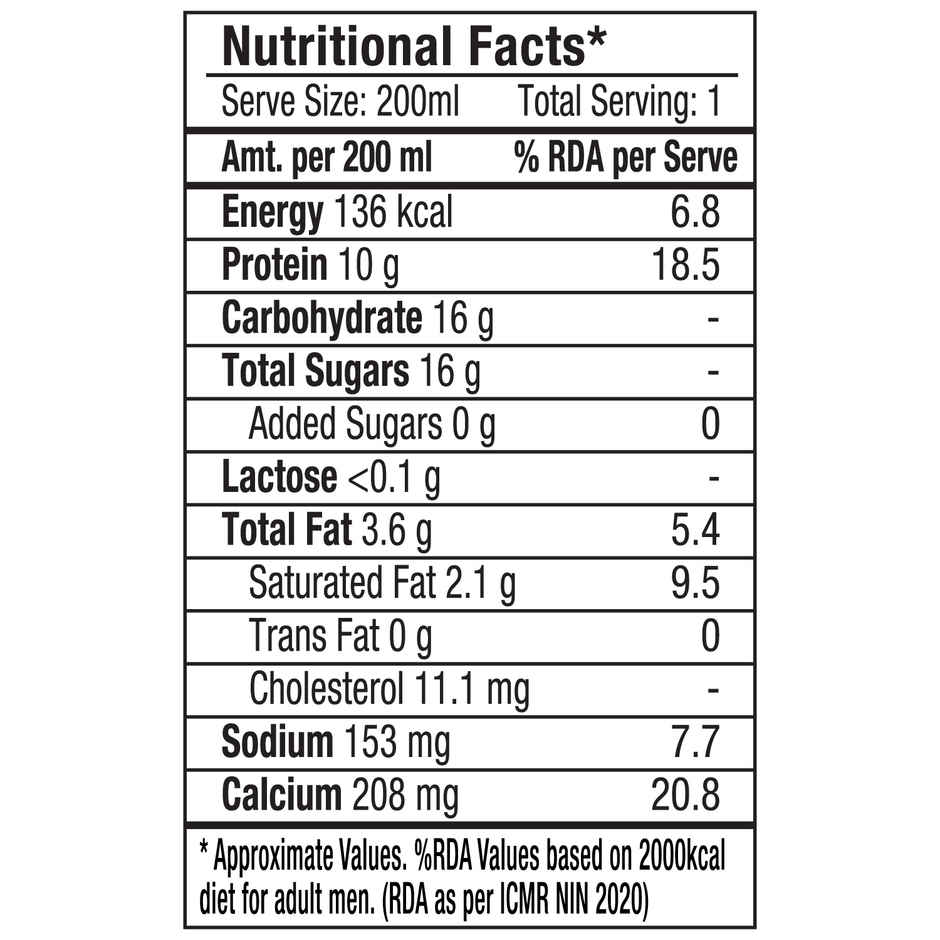 Epigamia Protein Smoothie Strawberry No Added Sugar