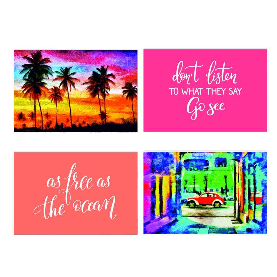 Paper Plane Design Travel Theme Wall Posters | Set of 10 | (12 Inch x 18 Inch) D18