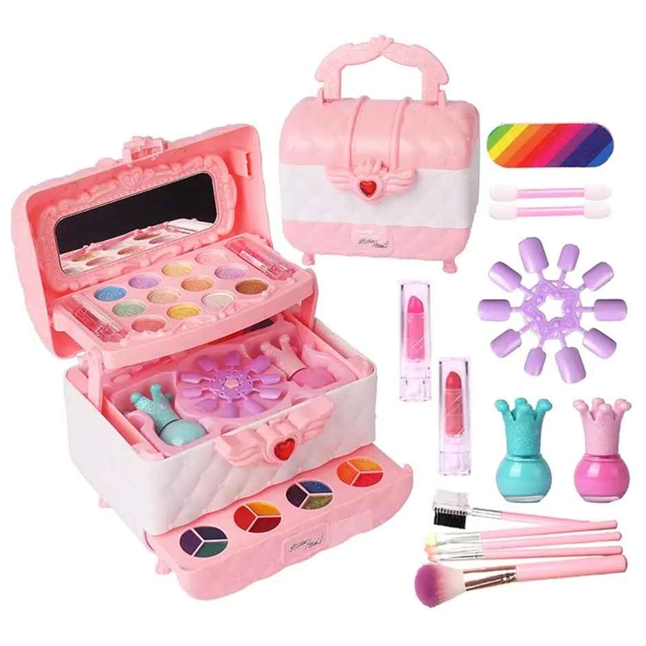 Kidology Kids Makeup Kit for Girl, Unicorn Toys for Girl Real Washable Makeup Girls Princess Play