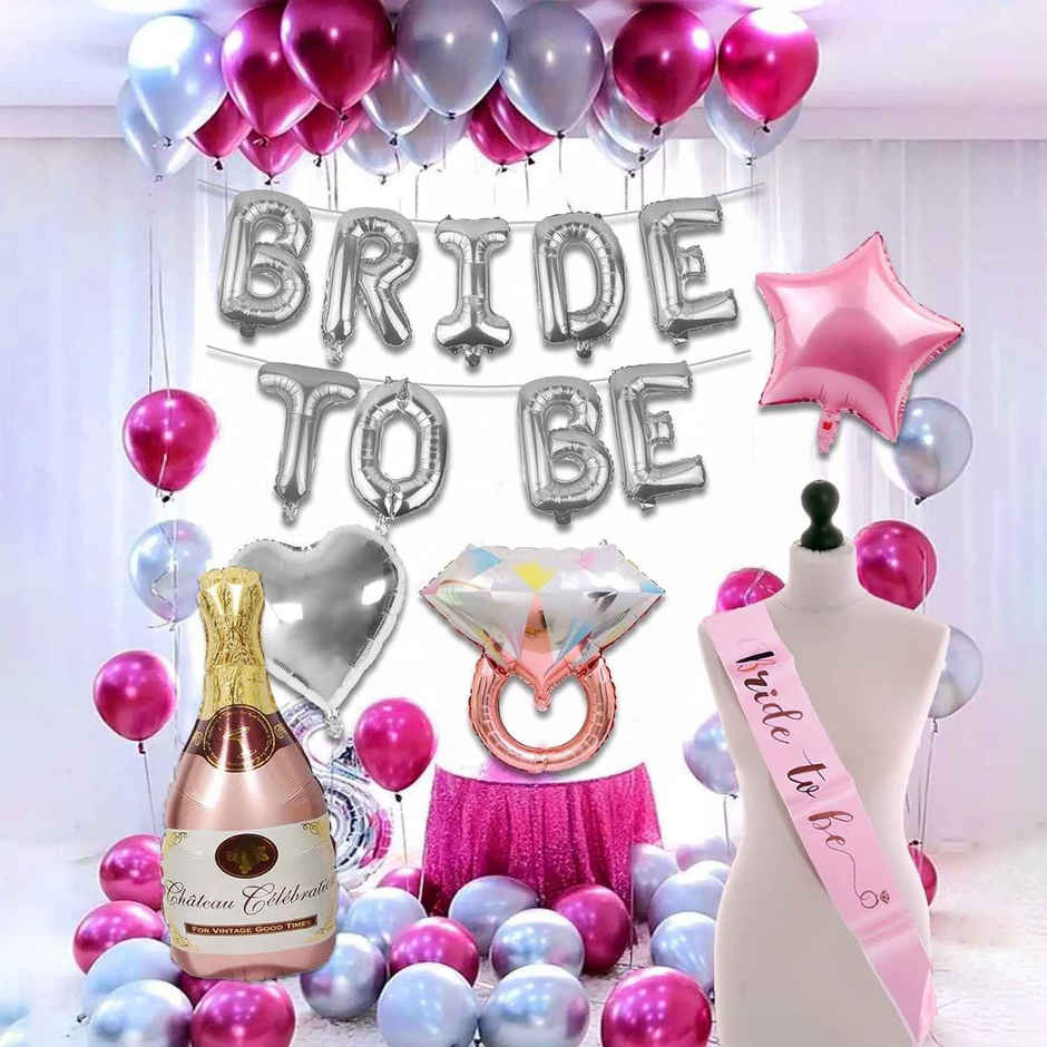 Party Propz Bride To Be | Spinster Bridal Shower | Ring Foil Balloons | Metallic Balloons