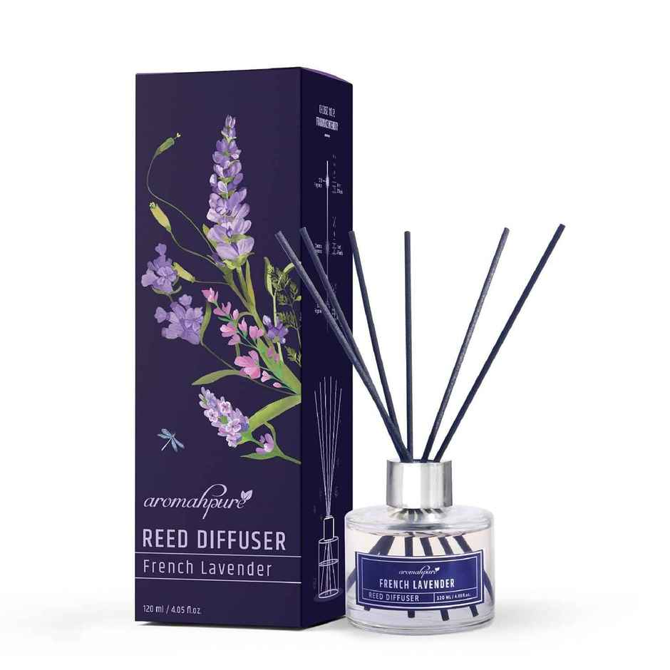 Aromahpure Premium Reed Diffuser - Lavender With 6 Fiber Reed Stick