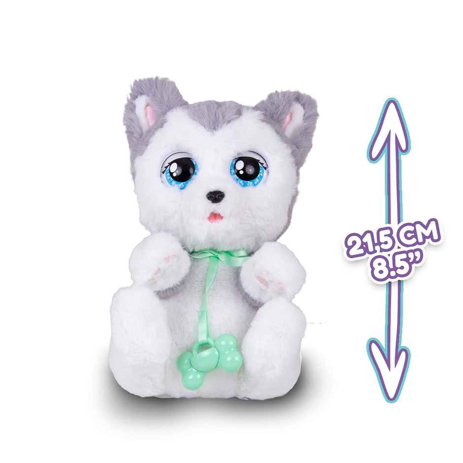 Baby Paws Interactive Siberian Husky Plush with Swaddle Bag & Sounds (Ages 4+)