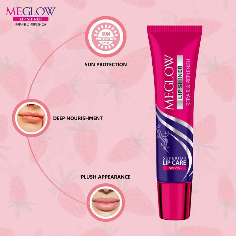 Meglow Lip Shiner with SPF 15 | Nourish & Protect Your Lips