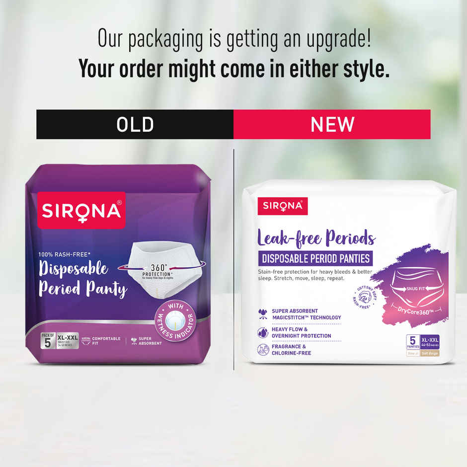 Sirona Disposable Period Panties | XL-XXL