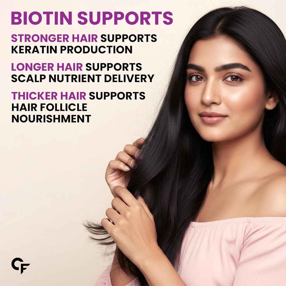 Carbamide Forte Biotinova Biotin Tablets for Hair Growth- 90 Tablets