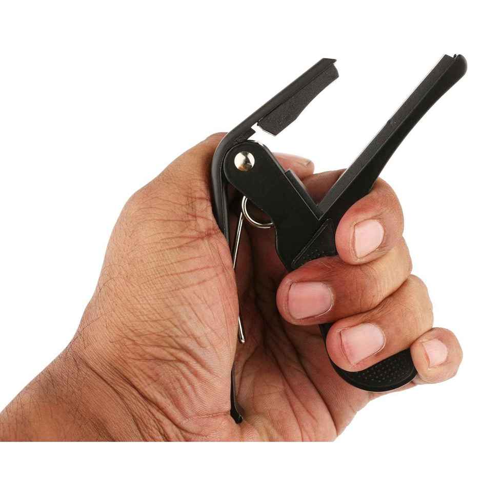 Juarez One-Handed Trigger Guitar Capo for Ukulele & Guitars - Quick Change, Black