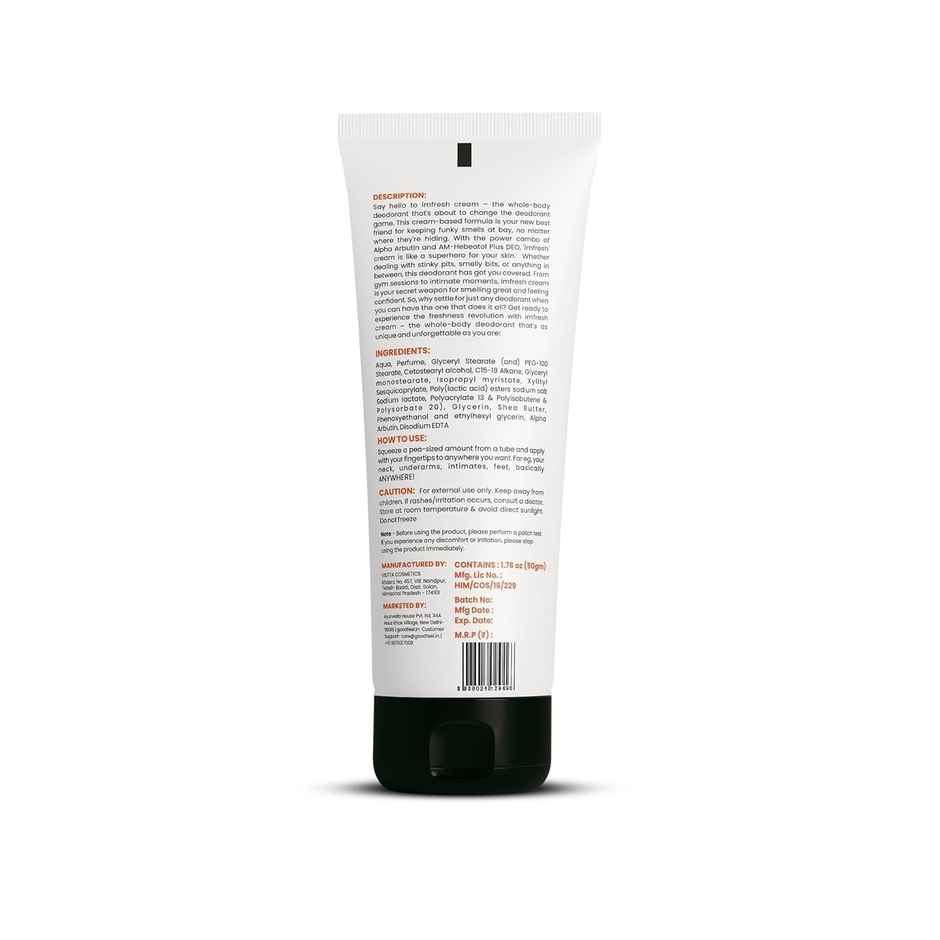 Ayuvya Imfresh Body Deodorant Cream (Honey Oudh)