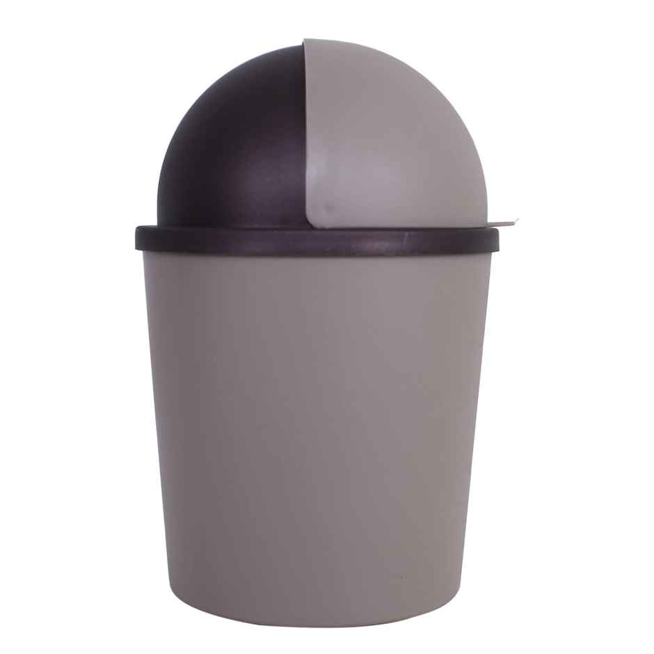 Kuber Industries Small Table Top Dustbin | Plastic Swing Lid | Desktop Trash Can | Coffee