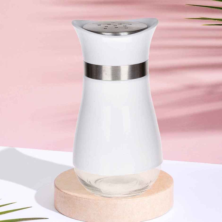 Kuber Industries Salt Shaker Box | Stainless Steel Pepper Shaker Box-White