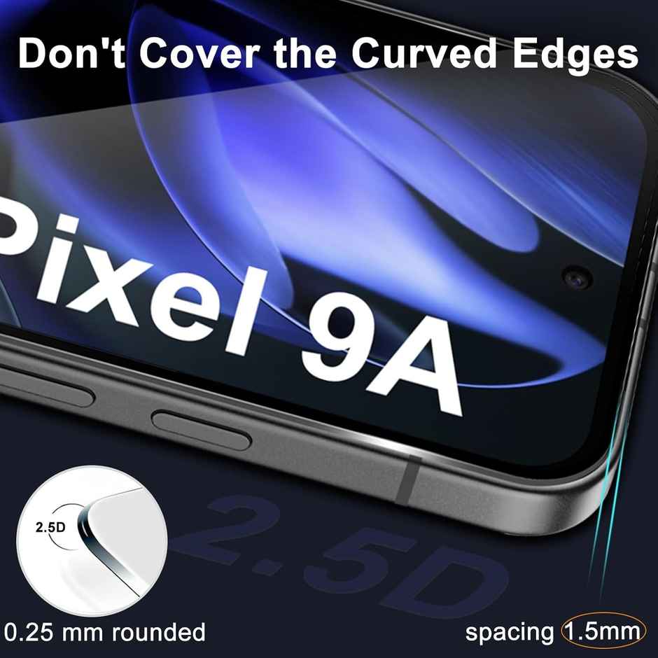 Artistque Tempered Glass for Google Pixel 9A Screen Protector Guard