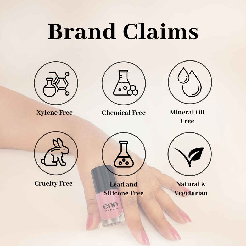 ENN Beauty Nail Paint Kit with Ghee | Quick-Dry | Long-Lasting & Chip-Resistant Perfect Nude