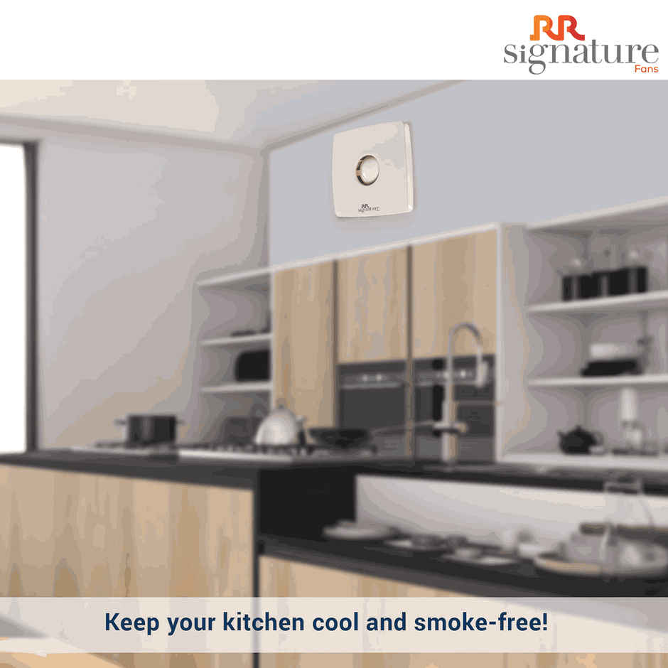 RR Signature Vento Air Exhaust Fan,150mm, High Speed,Noiseless, Anti-Rust, White