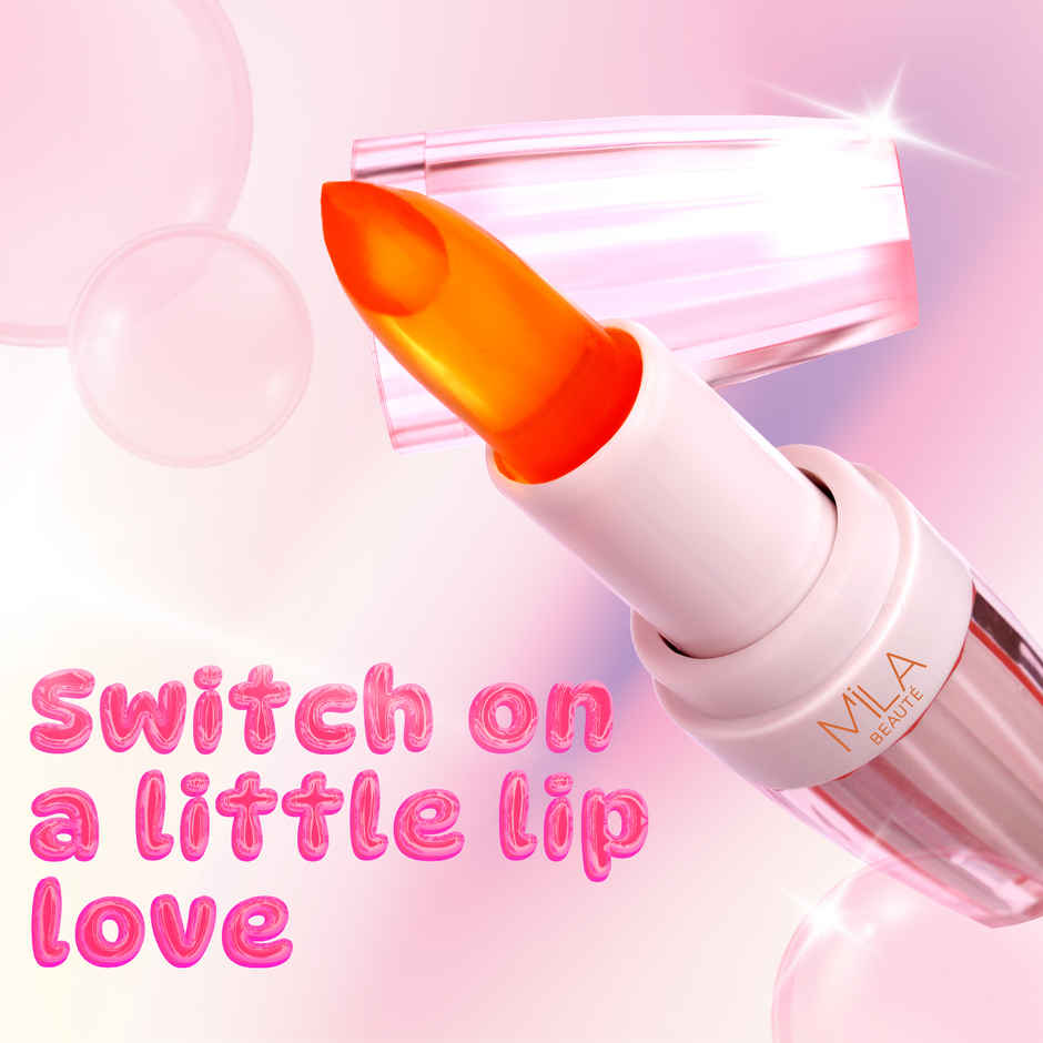 Mila Beaute Colour Switch pH Tinted Lip Balm | Enriched with Squalene & Rapeseed Oil - Bubblegum