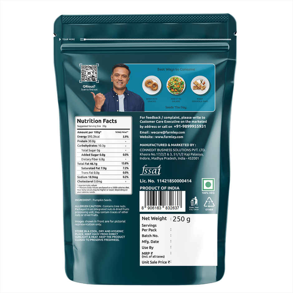 Farmley Premium Pumpkin Seeds AAA Grade