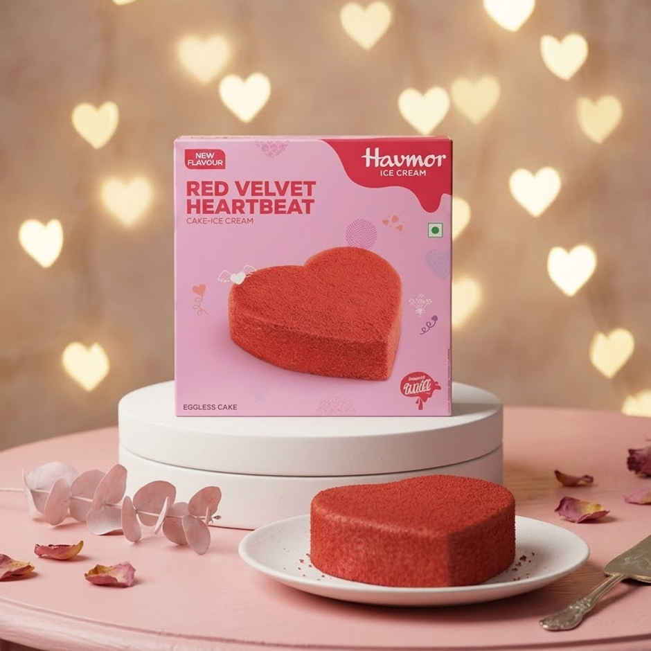 Havmor Red Velvet Heartbeat Cake | Soft & Creamy