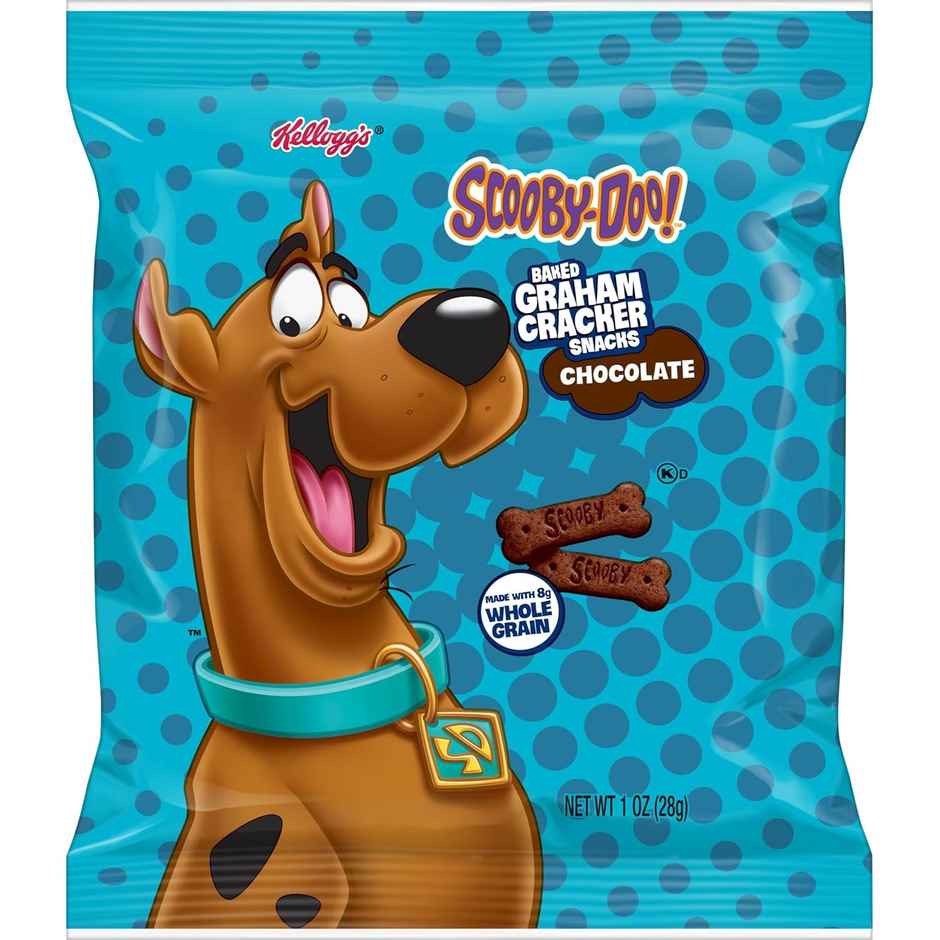 Kellogg's SCOOBY-DOO! Baked Graham Cracker Snacks,Chocolate