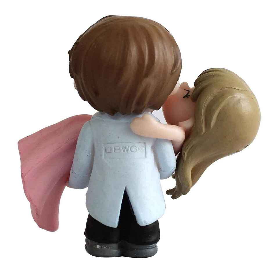 Tied Ribbons Cute Romantic Couple Miniature Showpiece