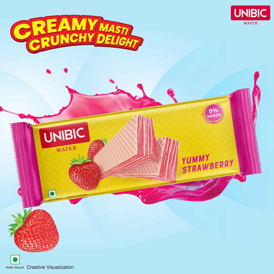 UNIBIC Cookies Wafer Yummy Strawberry