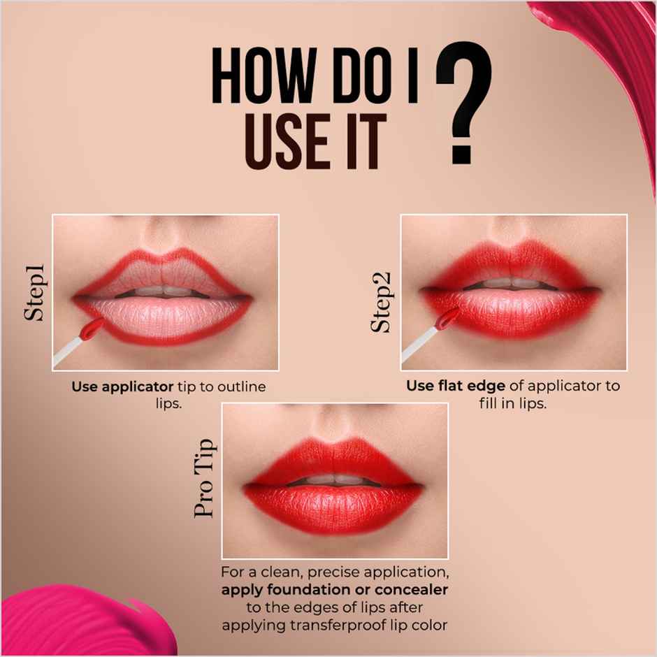 Colorbar Powerkiss Liquid Lipstick - Transferproof Lip color | Silicone Free