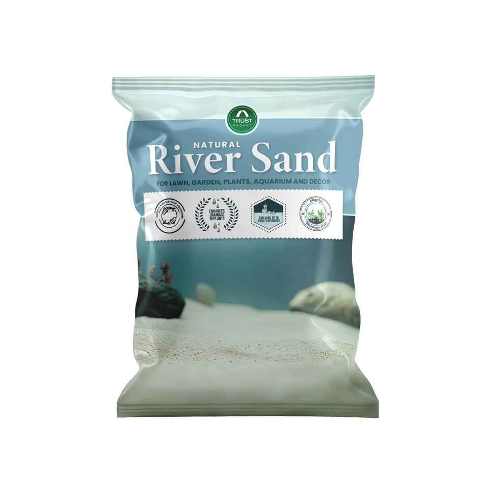 Trustbasket Natural River Sand For Plants & Aquariums | Ideal For Pooja, Terrariums