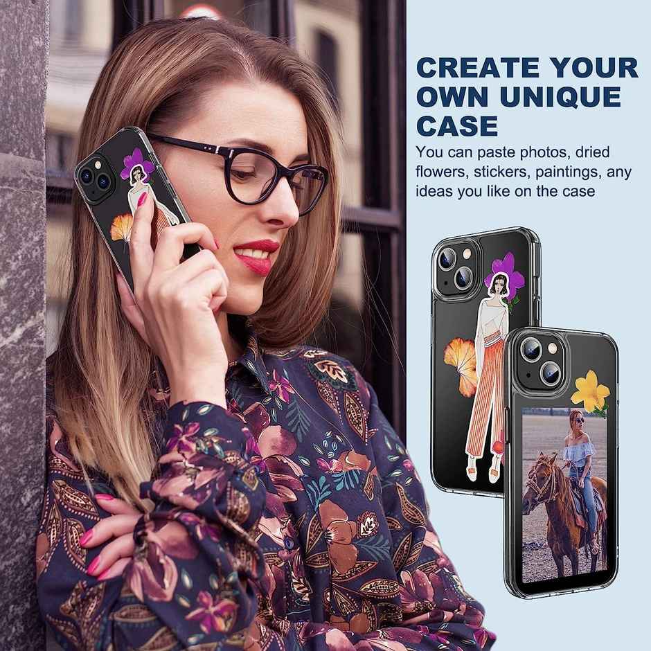 ExpressB for iPhone 12 Mini Cover Anti-Scratch Camera Protect Cover PC + TPU Transparent - Clear