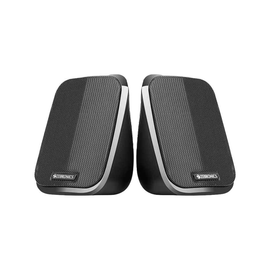 Zebronics Fame 5 Watts 2.0 USB Computer Speakers, USB Powered, AUX, Volume Control Pod for PC, Laptops, Desktop - Black