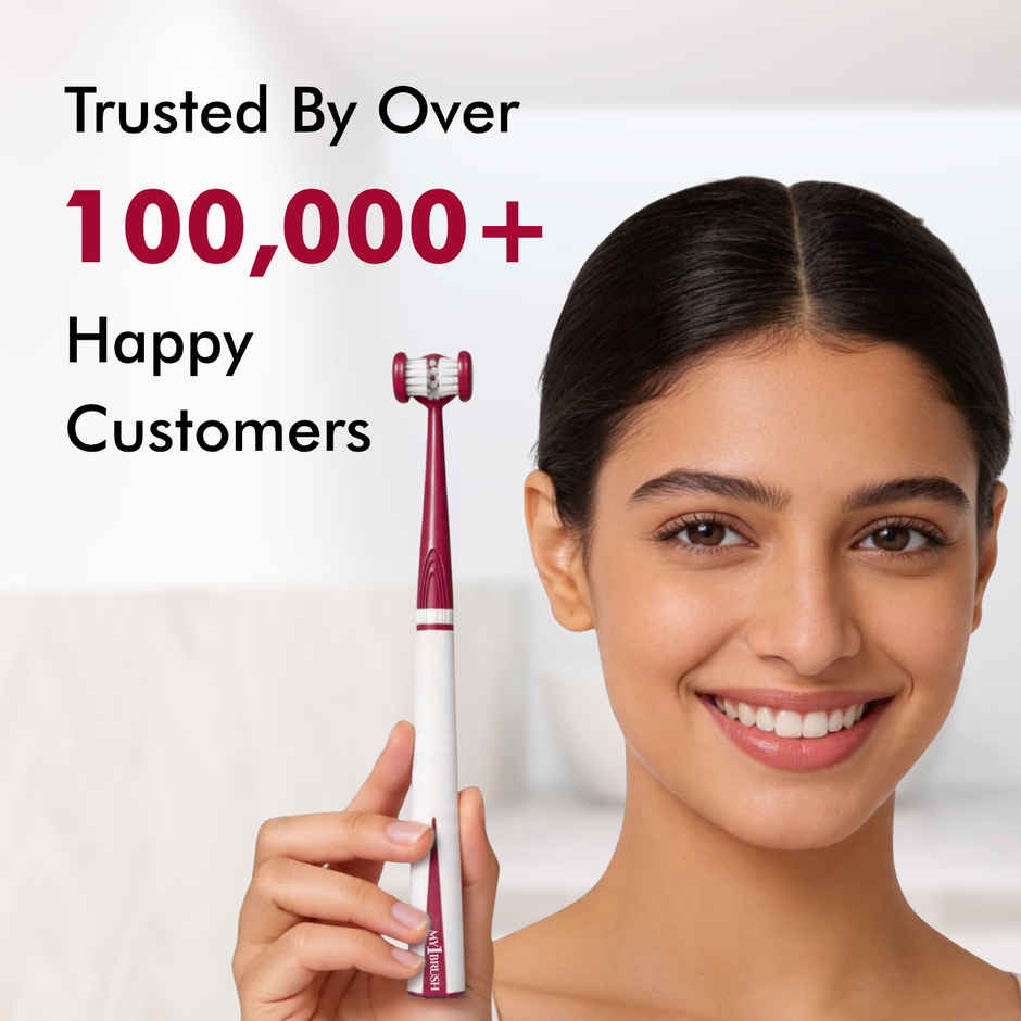 My Orl-Care My1Brush 3-Sided Soft Bristle Toothbrush for Adults