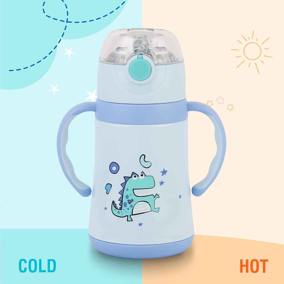 Cello Doodle Kids Flask | 329 ml | Leak-Proof | Turquoise