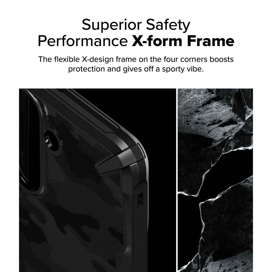 Ringke Samsung Galaxy S25 Back Cover Case | Fusion X - Camo Black