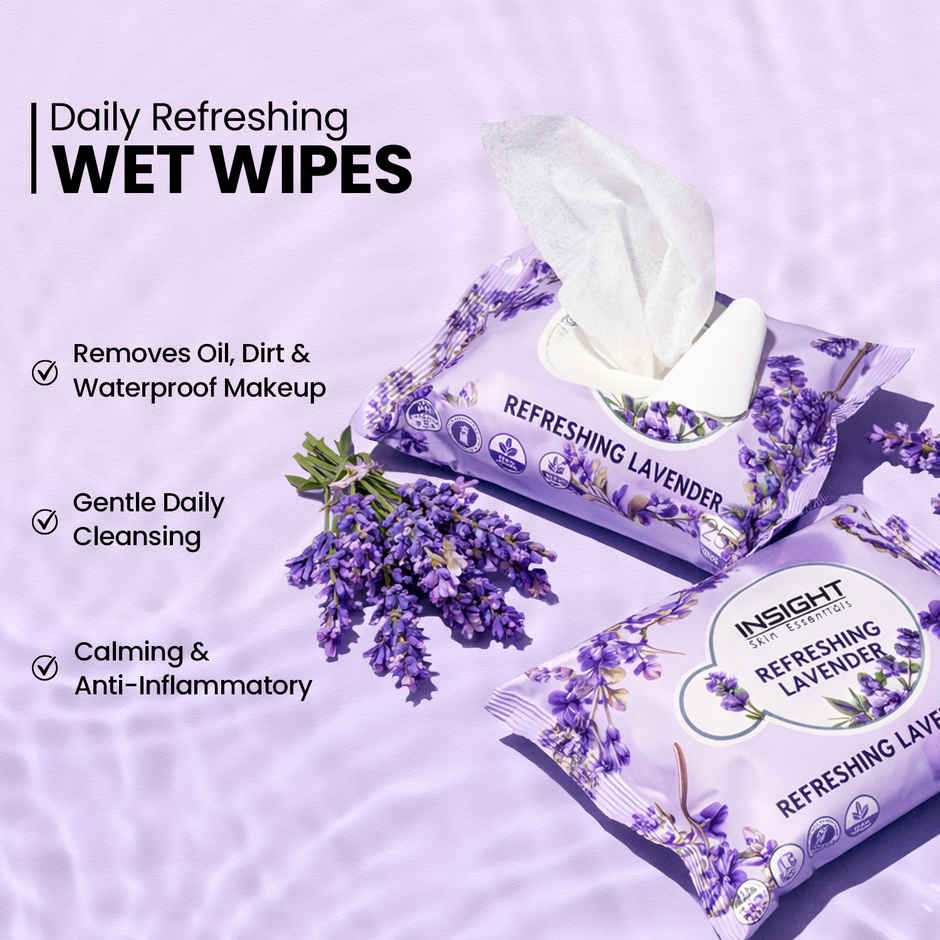 Insight Cosmetics Refreshing Lavender Wet Wipes