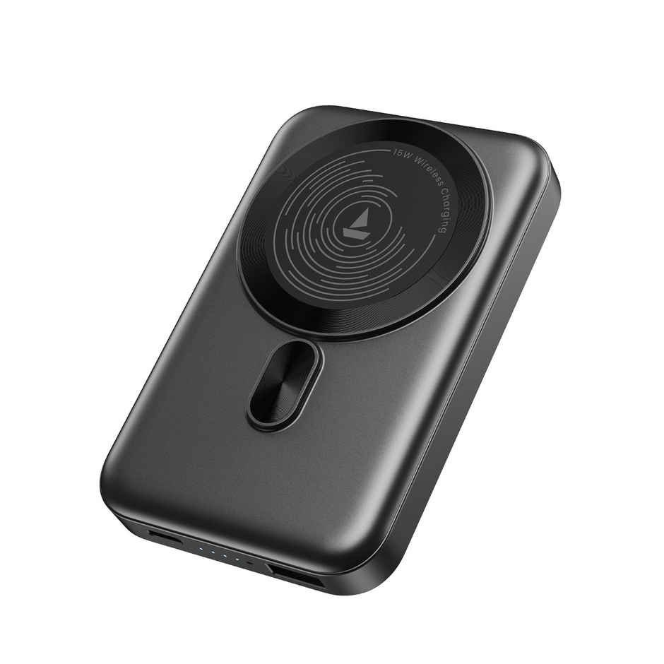 boat EnergyShroom PB331 MagnaCharge Wireless Powerbank | Ash Black