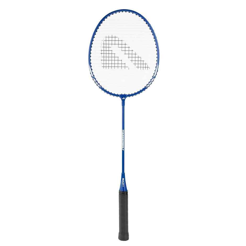 Boldfit Badminton Rackets Aluminium Shuttle Bat With Full Cover Bag - Blue