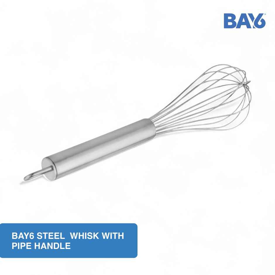BAY6 Steel Whisk with Pipe Handle