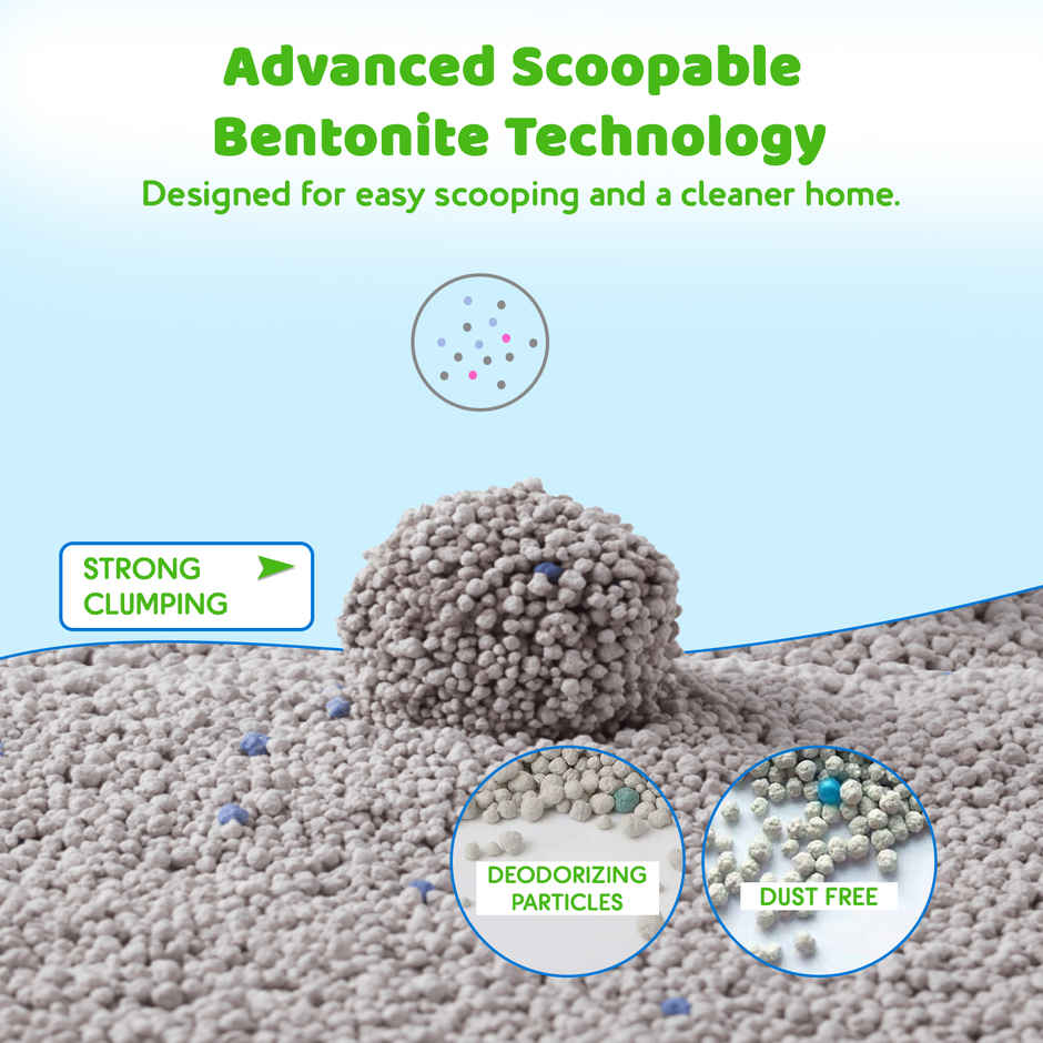 Petoska Bentonite Cat Litter | Green Apple Fragrance Combo