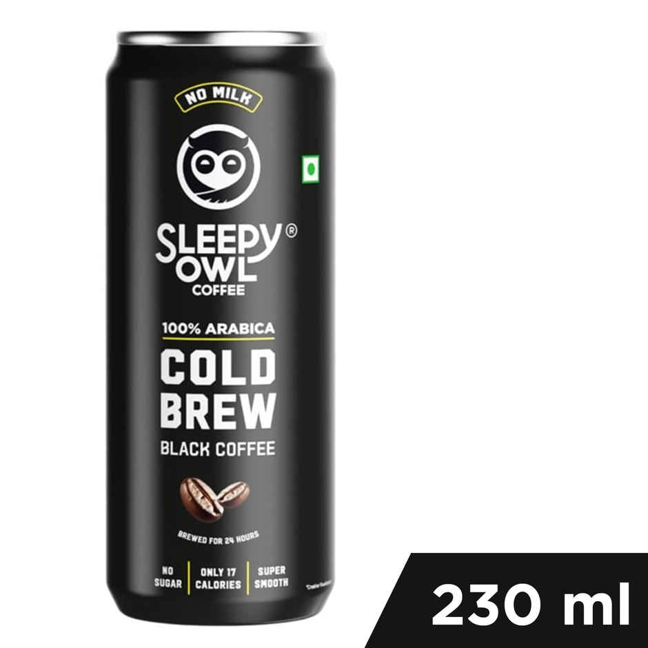 Sleepy Owl Cold Brew Black Cold Coffee Can