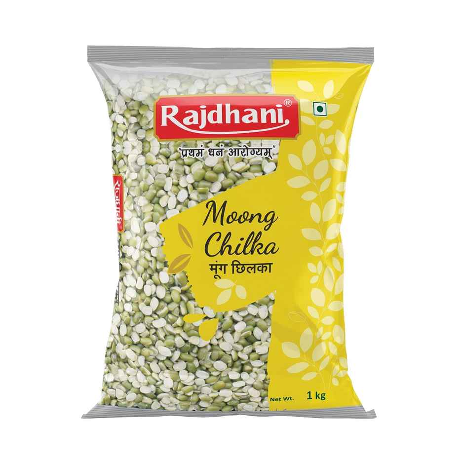 Rajdhani Unpolished Green Moong Dal Chilka