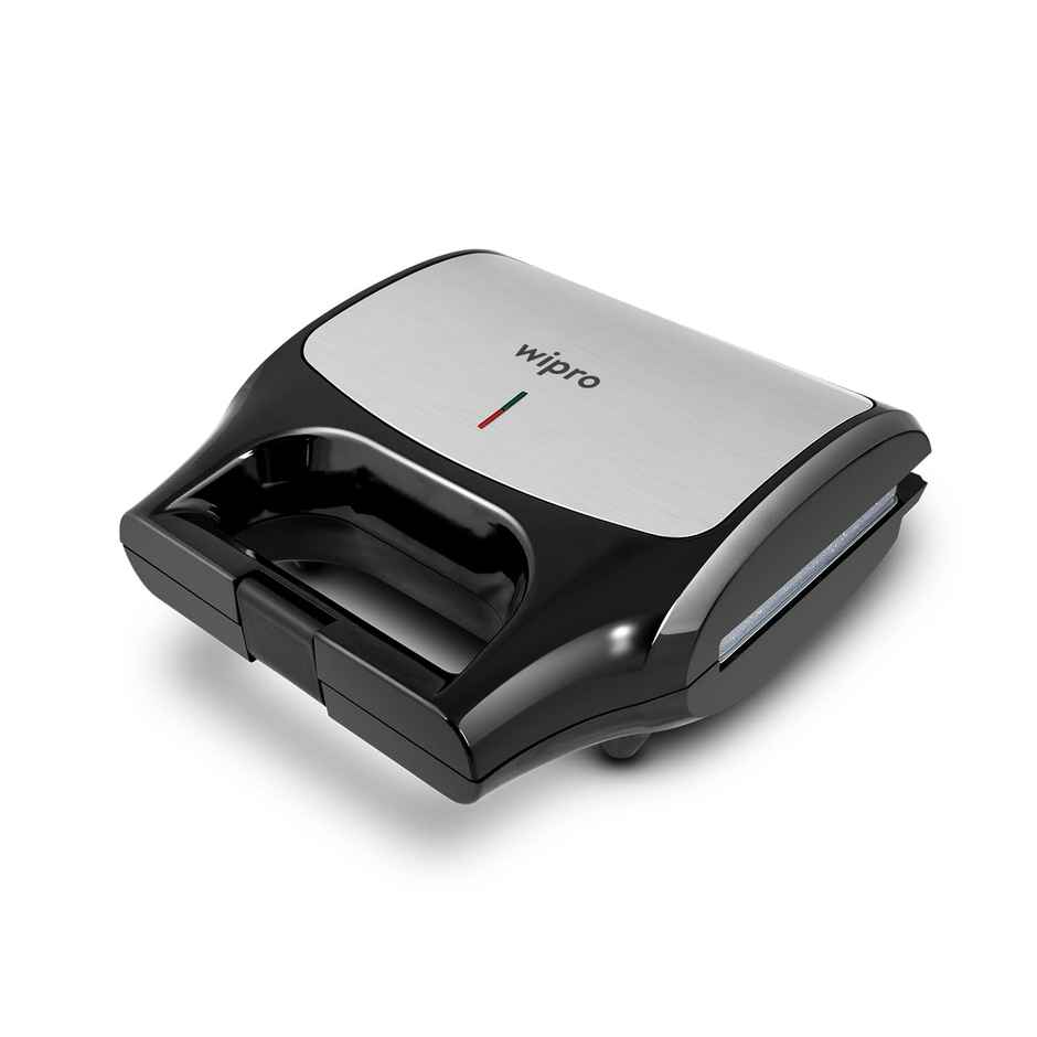 Wipro Elato Bs302 800 Watt 3-In-1 Detachable Sandwich Maker, Black