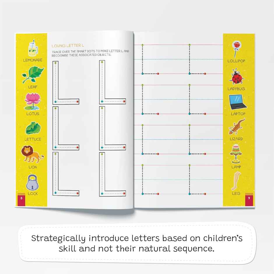 Oswaal Books Lil Legends Uppercase Tracing & Vocabulary Writing Practice Book | Age - 3 To 5 Years