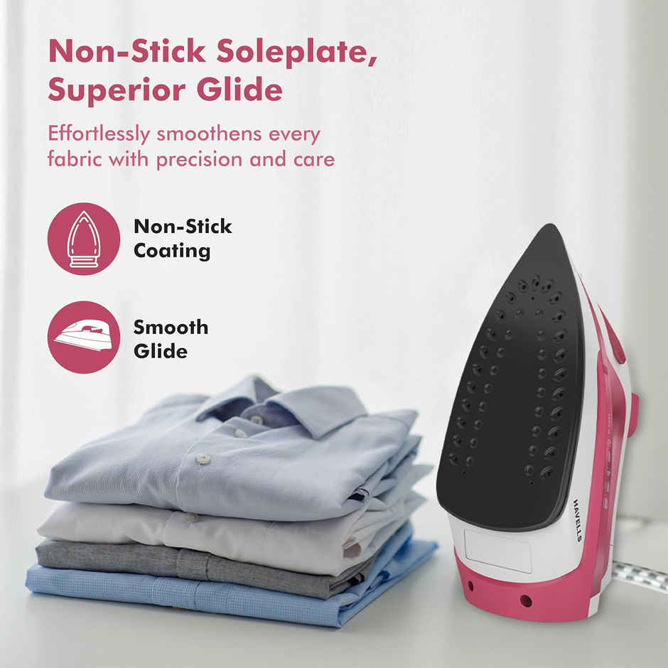 Havells TruSteam 1600 Watt Steam Iron with Self Cleaning Function|Vertical & Horizontal Ironing