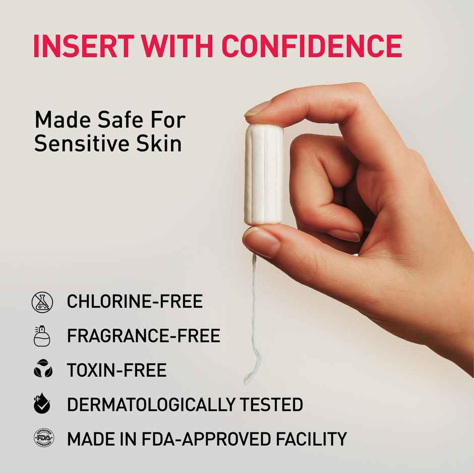 Sirona Super Plus Tampons for Heavy Flow | Organic Cotton Core | High Absorbency | Leak-Proof